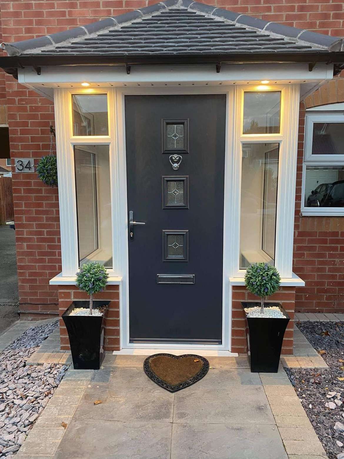 new porch fitted by Greenwoods Windows Doors & Conservatorie